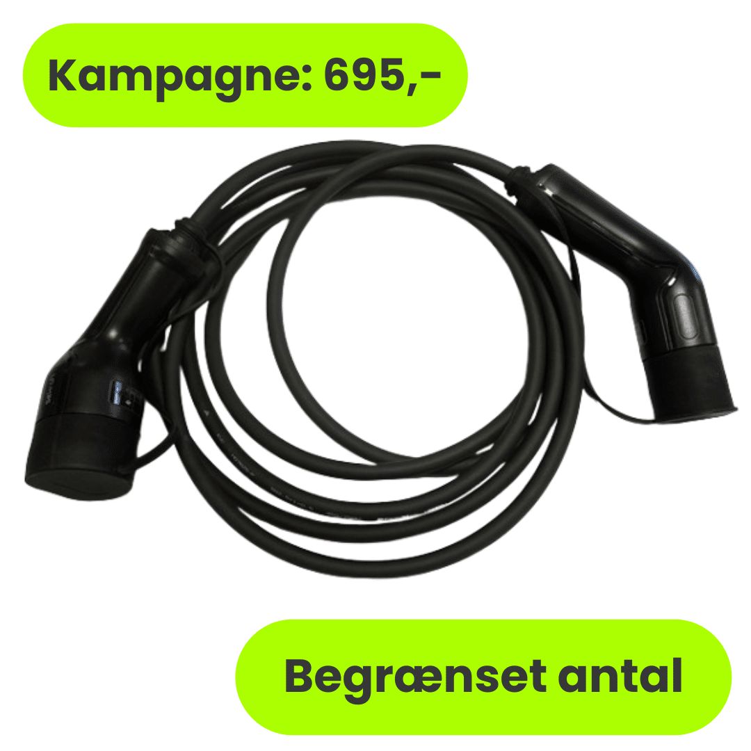 SeKraft ladekabel 11kW – Type 2 (5m)